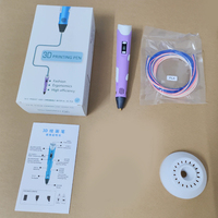 Set Mainan Pena Printer 3D Unisex Merek Kzy Baru untuk Anak-anak dengan Layar LCD dan Filamen Plastik ABS 1.75mm