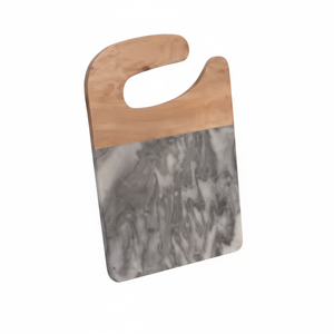 Plateau de service en marbre naturel et en bois fait main de qualité d'exportation pour la salle à manger et la décoration Disponible en quantité importante - Product Image 1