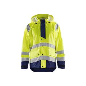 BLAKLADER - 432720053389XL Chaqueta de lluvia Hi-Vis Nivel 3 Amarillo/Azul marino-EAN 7330509659489 PROTECCIÓN PARA TODOS LOS TIEMPOS - Product Image 1