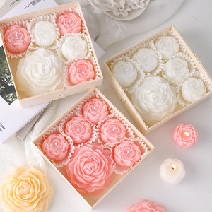 Juego de Caja de Regalo con Velas Aromáticas de Peonía, Regalo para el Día de San Valentín, Regalo de Cumpleaños - Product Image 1