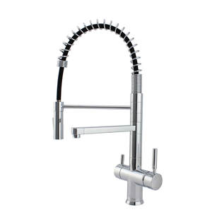 Filtre à eau pour évier de cuisine en acier inoxydable de haute qualité Robinet extractible à <span class=keywords><strong>4</strong></span> voies avec mélangeur de système RO - Product Image 1