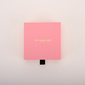 Custom Logo <b>Square</b> Drawer Jewelry Box with <b>Foam</b> Insert Sliding Packaging for Necklaces and Gifts - Product Image 4