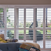 TOMA de estilo británico, persianas arqueadas personalizadas para ventanas, ajuste Horizontal, luz de construcción