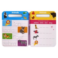 Main en vrac effaçable enfants cursive magique anglais arabe réutilisable pratique écriture livre étudiant exercice école écriture livre