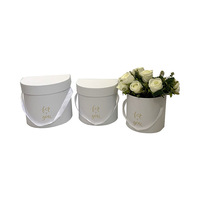 Coffret Cadeau Souvenir Portable de Luxe à Trois Boîtes à Fleurs, Couverture Semi-Flip Gaufrée, Laminage Mat Imperméable, Couleur Unie Bronzante