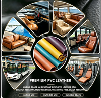 Tissu vinyle marin résistant aux UV, cuir synthétique PVC, rouleaux de cuir synthétique, vinyle de qualité marine pour matériaux de dessus de chaussures