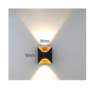 Lampe murale extérieure en alliage d'aluminium étanche pour la décoration de jardin et de cour, éclairage extérieur à montage en surface - Product Image 1