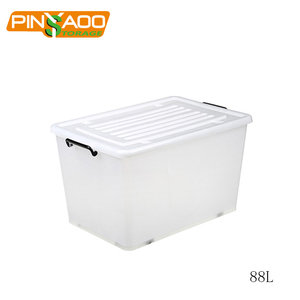 New products widely used convenient 88L Stackable plastic Waterproof storage boxes uk