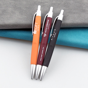 Mega Hot Sale DX LY7165 Custom Logo Ballpoint <strong>Pen</strong> Plastic Rubber Click Hotel Use <strong>Multiple</strong> <strong>Colors</strong> 1.0mm Writing Width 50pcs/Box - Product Image 4
