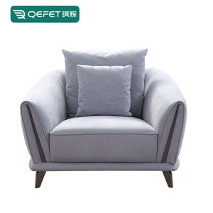 <span class=keywords><strong>Fauteuil</strong></span> compact confortable pour chambre à coucher coin de lecture petite chaise d'appoint en tissu avec rembourrage doux forme carrée pour appartement Villa - Product Image 2