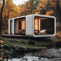 Cabine Modulaire Apple de Qualité Supérieure 20ft 40ft – Maison Préfabriquée de Luxe pour Habitation et Travail – Cabine Mobile Apple