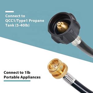 Adaptador de Manguera de Propano de 6 Pies, de 1 a 20 Libras, Compatible con Parrilla Weber Q, Estufa <span class=keywords><strong>Coleman</strong></span>, Plancha Blackstone, Calentador Buddy - Product Image 2