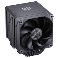 SNOWMAN Oferta Especial MT880-V4D-No Light-BK 5V 3Pin Enfriador de CPU de Doble Torre con 8 Tubos de Calor y Radiador de Aire Compatible con Intel y AMD para Procesador