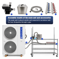 Radiateur en aluminium haute performance à refroidissement liquide pour overclocking, système de refroidissement liquide, kit de refroidissement pour CPU 30-36KW