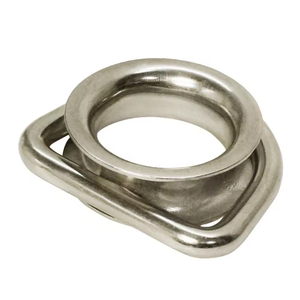 Acero inoxidable 304 316 Marine Boat D Ring dedal redondo afeitado cuerda de alambre para conexión de cuerdas - Product Image 1