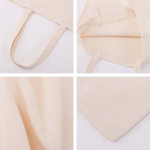 Sac à provisions de voyage en coton réutilisable avec logo imprimé personnalisé de haute qualité écologique sac fourre-tout - Product Image 4