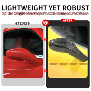 Best Brand Dry Carbon Fiber Car Auto Parts OEM Style Rearview Mirror Housing for Ferrari 458 - Product Image 2