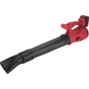 Souffleur sans fil Lutian 20V, moteur sans balais alimenté par batterie, souffleur de feuilles portable, modèle rouge - Product Image 1
