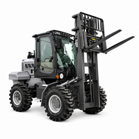 Chariot élévateur diesel tout-terrain fiable de 3,5 tonnes 4x4 pour la logistique extérieure et le transport de palettes
