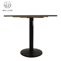 Mobilier pour restaurant Buffet extérieur Table de café Table de restaurant à cadre métallique pour restaurant