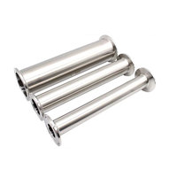 Bobine sanitaire personnalisée en acier inoxydable 304 316L à trois pinces pour raccord de tuyau
