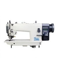 Nouvelle machine à coudre industrielle à plat entièrement automatique haute vitesse pour cuir, bagages, vêtements, avec fonction de découpe synchrone