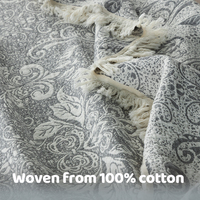 Serviette-Plaid Moderne pour Adulte en Gaze de Coton Pur Tissée Double Couche, Serviette à Pompons, Utilisation Estivale en Chambre, Anti-Acariens