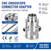 Pièce usinée CNC sur mesure pour instrument médical, corps de pièce dentaire, instrument chirurgical en alliage de titane de précision, pièce usinée CNC