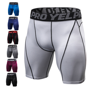 Ropa deportiva Gimnasio Fitness Wear Medias Logotipo personalizado Cintura alta Capa base Correr <span class=keywords><strong>Baloncesto</strong></span> Pantalones cortos de compresión para hombres - Product Image 5
