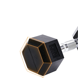 2.5-30KG Cast Iron Encased Hex <b>Dumbbell</b> Weight Set Durable Comfortable Noise-Reducing Cast Iron for Fitness Exercises - Product Image 4
