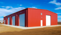 Atelier préfabriqué personnalisé facile à assembler, structure en acier, entrepôt commercial préfabriqué
