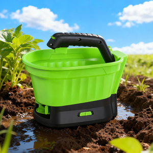 Vertak Épandeur de semences sans fil 6V avec poignée pliable, épandeur d'<span class=keywords><strong>engrais</strong></span> et de graines d'herbe pour jardin domestique - Product Image 1