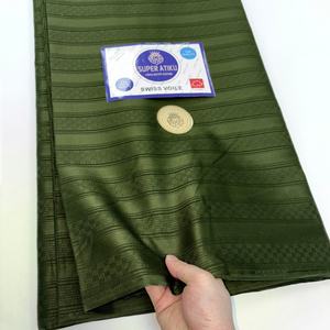 Tessuto Africano Ricamato di Dubai in Colore Bianco Fantasia, 5 Iarde, Pronto per la Spedizione, per Abiti <span class=keywords><strong>da</strong></span> Cerimonia Maschili, Prezzo all'Ingrosso - Product Image 4