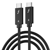 Cable Thunderbolt 4 PD de Fábrica DongGuan, 40 Gbps, 5A, Carga Rápida, Malla de Cobre Puro, Revestimiento de PVC, para Computadora