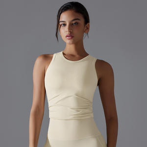 Gilet de yoga sans manches respirant et anti-transpiration pour femme-Haut de course confortable pour le sport et le fitness - Product Image 6