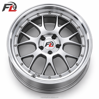 Jantes forgées en mesh 2 pièces à lèvre polie 18 19 20 pouces 5x112 5x120 pour BMW Audi Benz