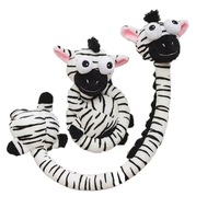 Peluche amusante en forme d'animal à long cou, jouet en peluche abstrait et original, breloque de sac, accessoire ludique, cadeau en polyester et coton PP