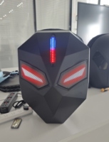 批发防水硬壳3D眼睛APP控制LED骑士背包骑行包LED屏幕背包