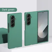   Coque de protection givrée effet peau pour Samsung Galaxy Z Fold 7 6 5 4 5G, coque rigide anti-chute avec grande fenêtre