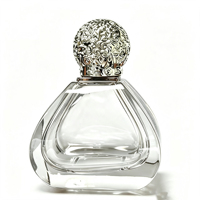Flacon de parfum en verre de luxe en forme de goutte d'eau, 100 ml, avec logo personnalisé