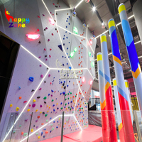 Mur d'escalade de parc d'aventure personnalisé de haute qualité pour enfants et adultes