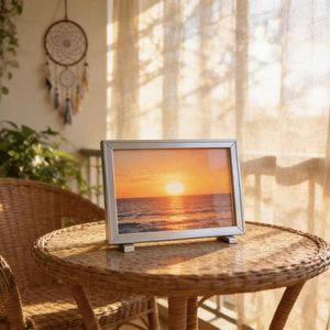 Cornice in Alluminio Bifacciale su Misura con Apertura Laterale e Supporto per Esposizione di Opere d'Arte Promozionali - Product Image 3