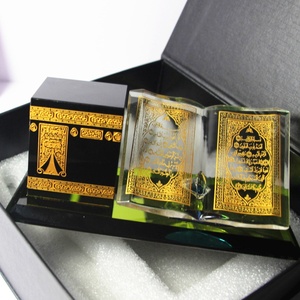 Best-selling gold, black, <b>silver</b> Eid Muslim Islamic crystal glass decorations for display and baking cake decoration - Product Image 2