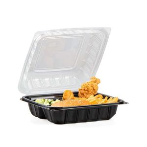 Contenedor de Alimentos Desechable Personalizado con Tapas, Caja Bento de Plástico de 3 Compartimentos para Servicio de Entrega de Comidas Calientes - Product Image 3