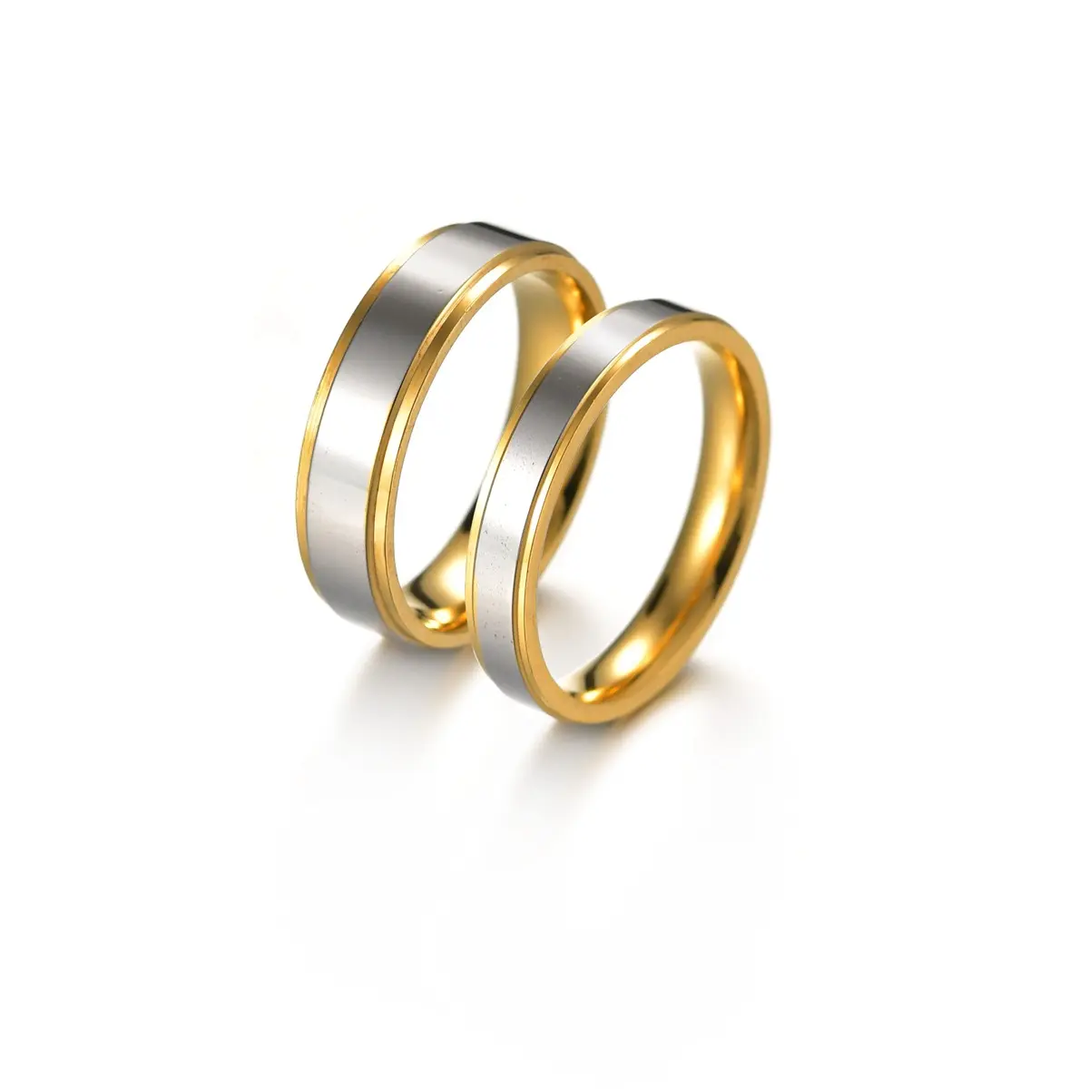 Мужское и женское парное кольцо можно подгонять кольца одинарные вольфрамовые стальные золотые металлические классические Позолоченные шаровые обручальные кольца