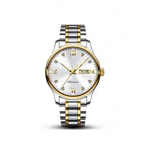 Relojes Mecánicos de Lujo con Moissanita en Oro para Hombre, Reloj Automático de Moda con Doble Fecha, Luminoso e Impermeable, Gran Venta - Product Image 2