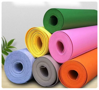 Revêtements muraux en feutre coloré auto-adhésifs pour maternelle, murs de fond insonorisés, autocollants muraux en tissu non tissé, DIY