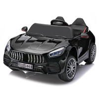 Voiture électrique de luxe pour enfants, modèle compact deux places en plastique, alimentée par batterie, avec éclairage et musique