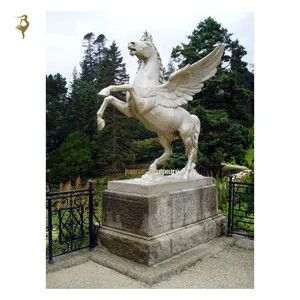 Metal Animal Brass Flying Horse Statue Winged Horse Sculpture Bronze Horse Statue With Wings