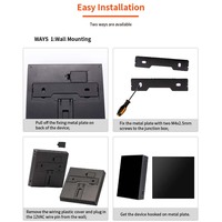 Flexible PVC ABS Mini Split Panel 12Vac Thermostat Smart AC Controller WiFi IR Installation facile Mur-Monté Rectangle Hôpital